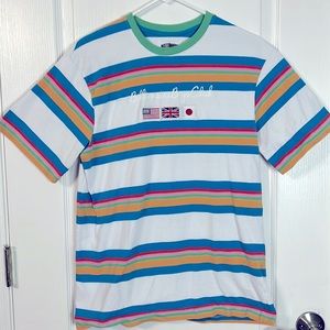 Billionaire Boys Club graphic stripe t-shirt. Size small.